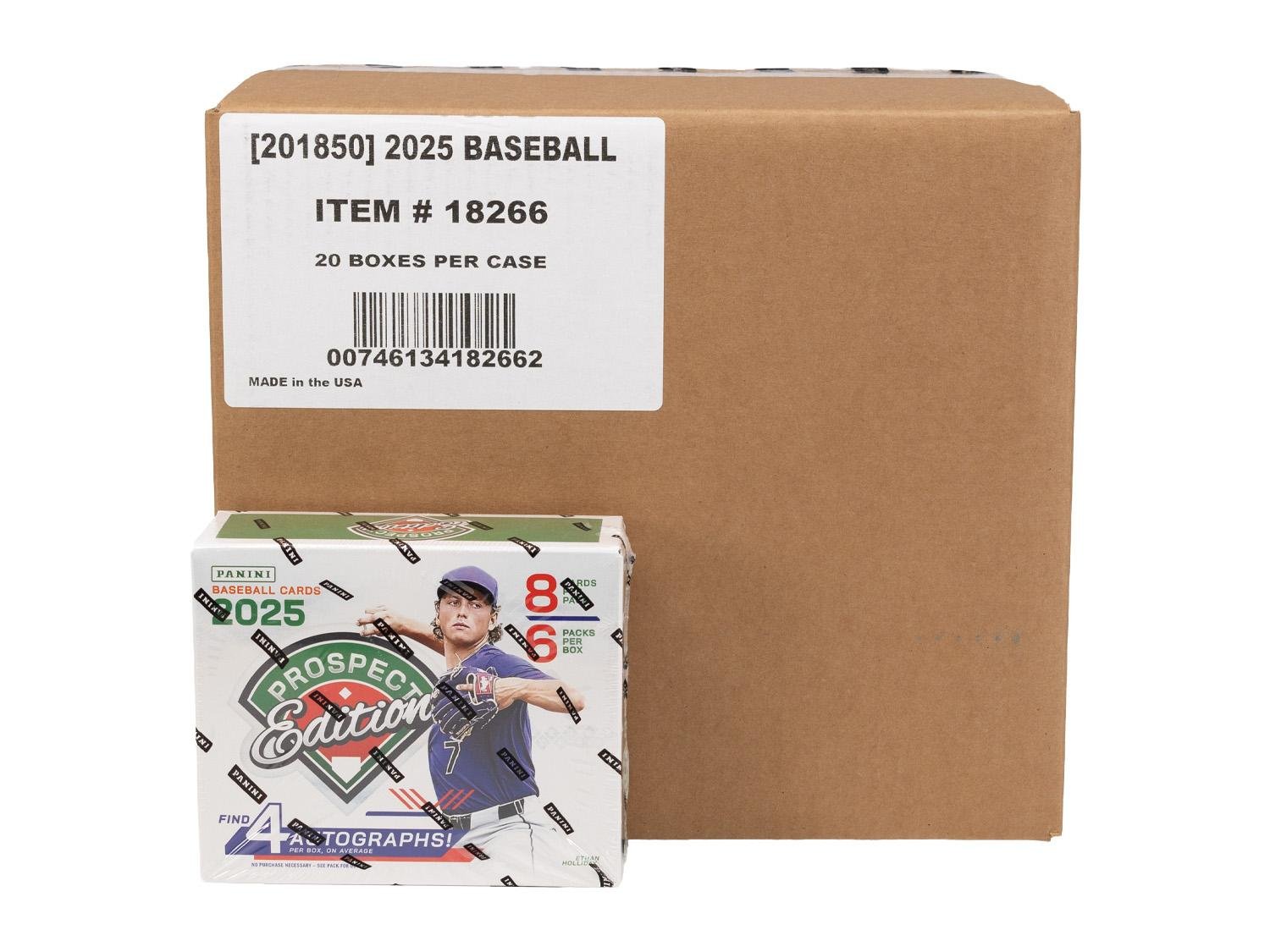 2025 Panini Prospect Edition Baseball Hobby 20-Box Case